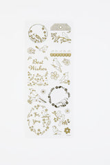 STICKERS GULD FUGLE 1ARK 17STK