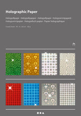 Holografipapir A4 120 g 8 ass ark