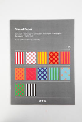 GLANSPAPIR PRINT 24X32CM 80G 50 ASS ARK