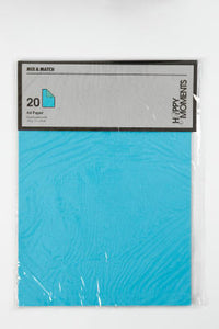 PAPIR LYS/MØRK TURKIS A4 100G 20 ARK
