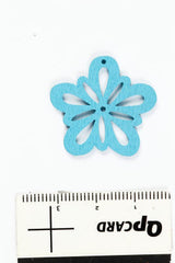 BLOMST DIA 27MM LYS TYRKIS 20STK