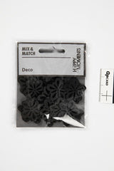 BLOMST DIA 27MM SORT 20STK