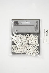 BLOMST DIA 27MM RÅHVID 20STK