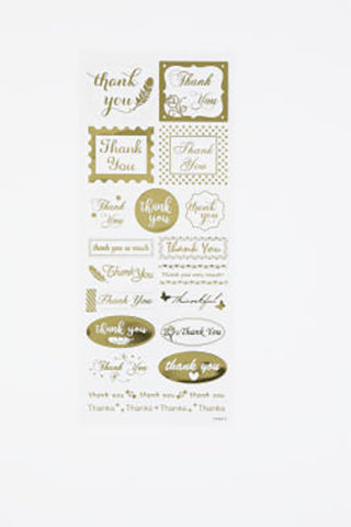 STICKERS GULD THANK YOU 1ARK 19STK