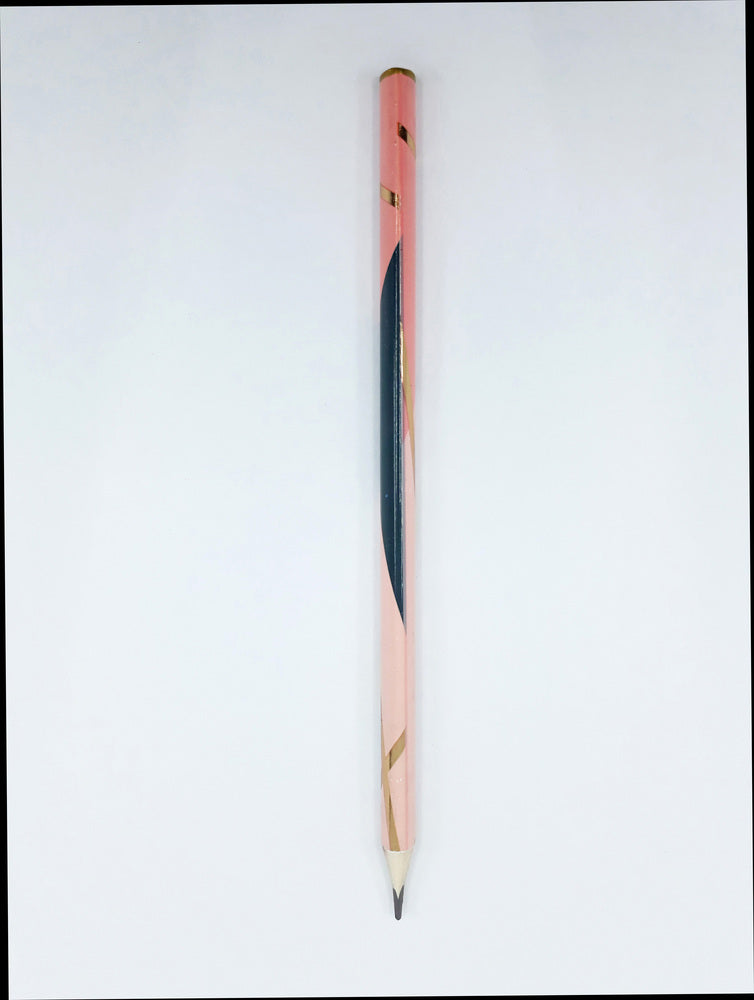 Blyant guld foil grafisk coral