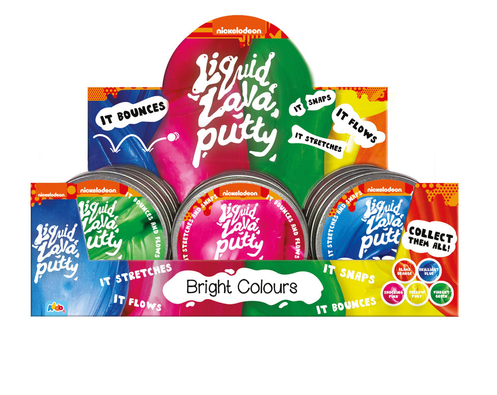 Liquid lava putty i lyse farver