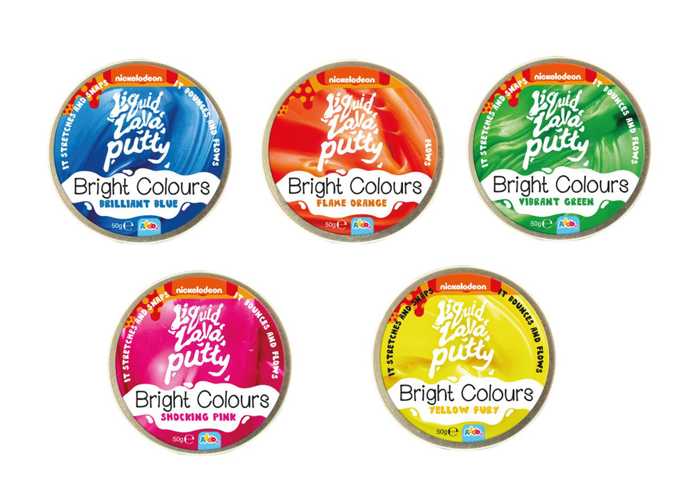 Liquid lava putty i lyse farver