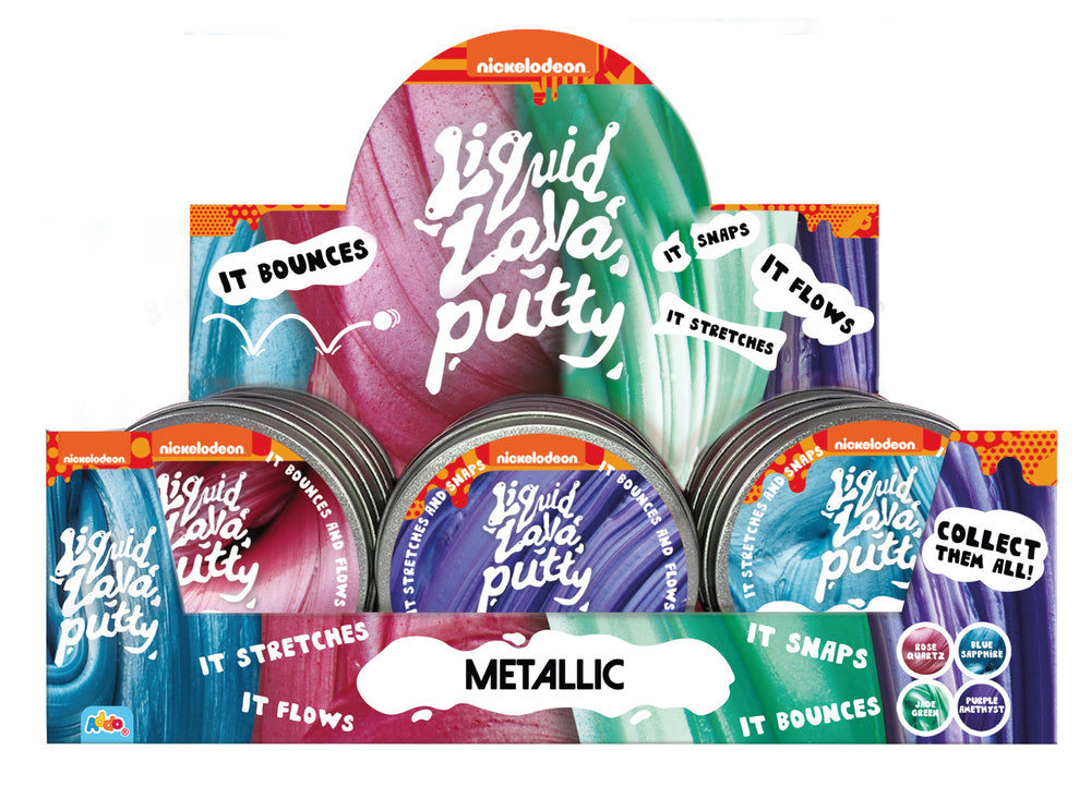 Liquid lava putty metallic asst