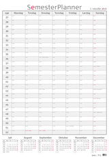 SEMESTERPLANNER MAY. 18/19 PAPIR RØR
