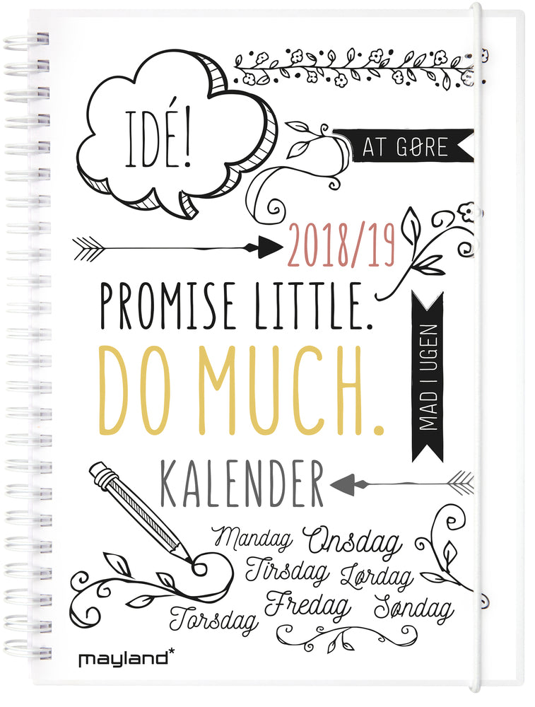 UGEKALENDER MAY. 18/19 A5 DOODLE HØJFORMAT