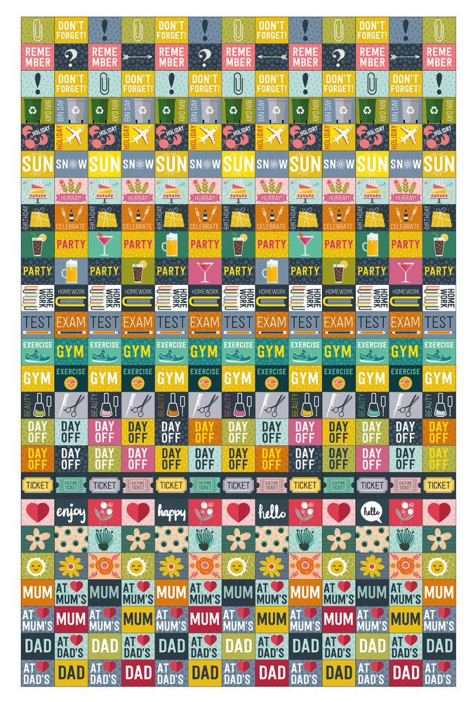 UGEKALENDER MAY. 18/19 A5 DOODLE HØJFORMAT