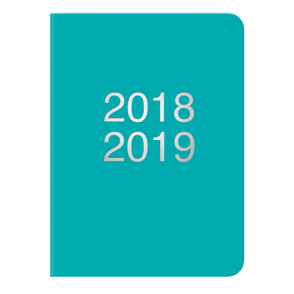 STUDIEKALENDER LETTS DAZZLE A6 TURKIS UGE 18/19