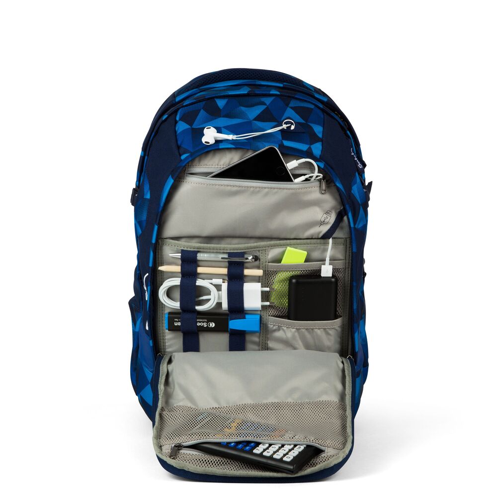 Skoletaske Satch match blue crush