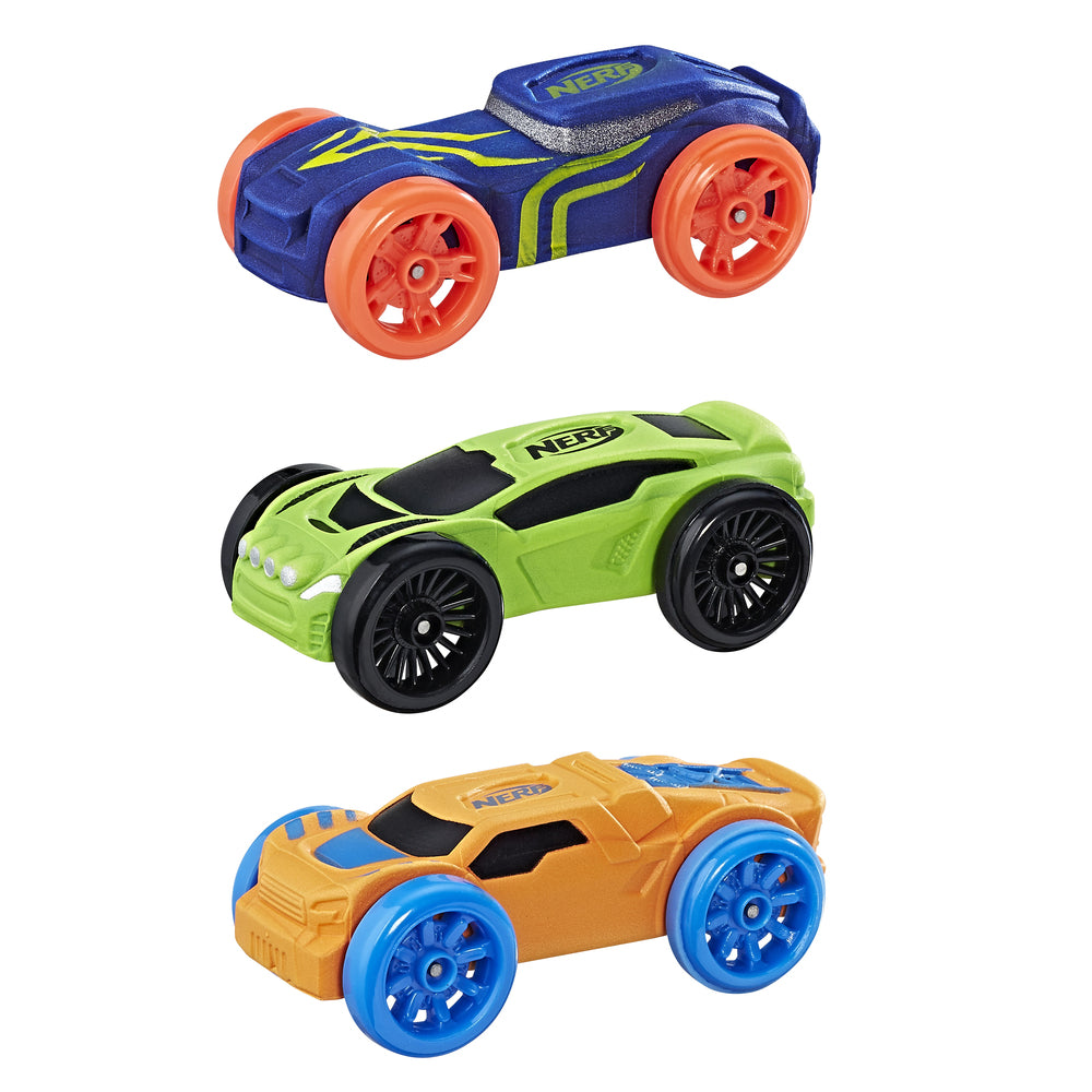 NERF nitro foam car 3-pak asst.