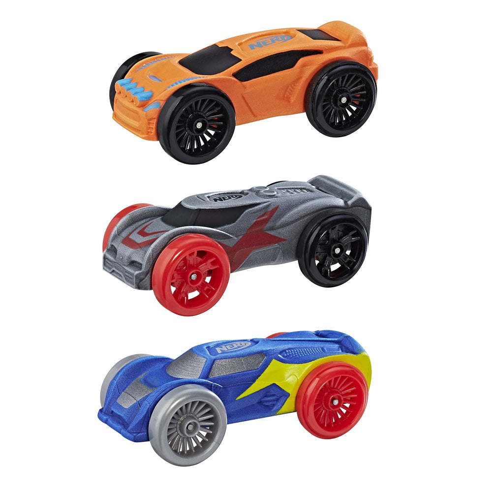 NERF nitro foam car 3-pak asst.