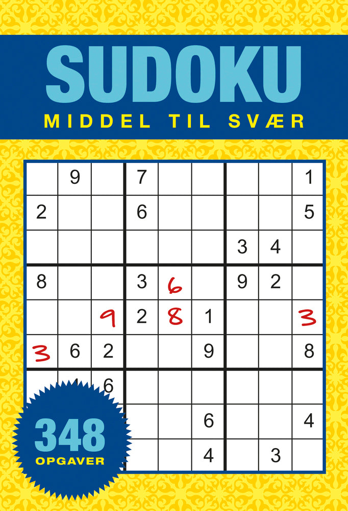 SUDOKU - MIDDEL TIL SVÆR