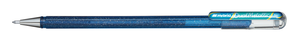 Roller Pentel dual metallic blå/grøn