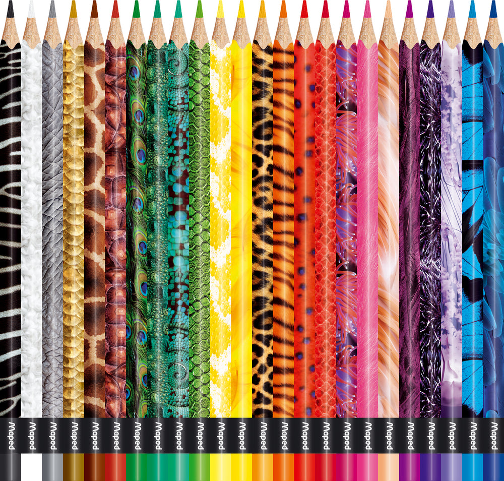 Farveblyant Maped colorpeps animals 24
