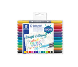 Brush letter duo Staedtler 12 ass. etui