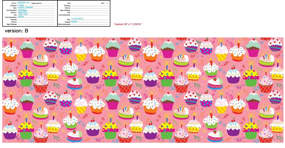 ØKONOM LEGEKÆDEN BØRN 40 CM. CUPCAKE