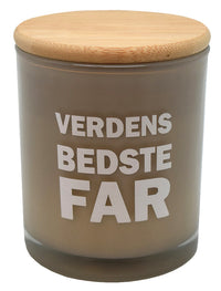 Duftlys med tekst far