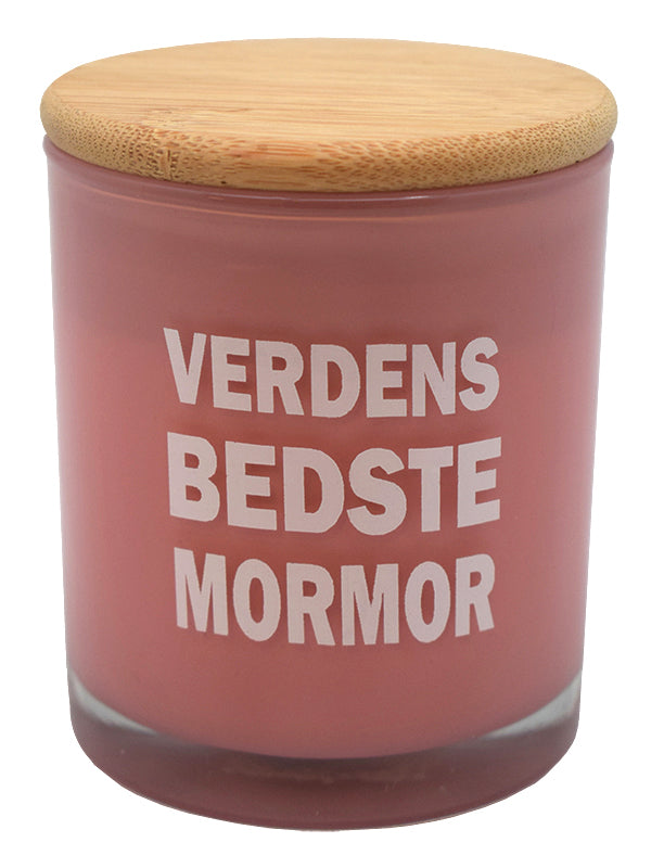 Duftlys med tekst mormor