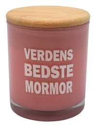 Duftlys med tekst mormor