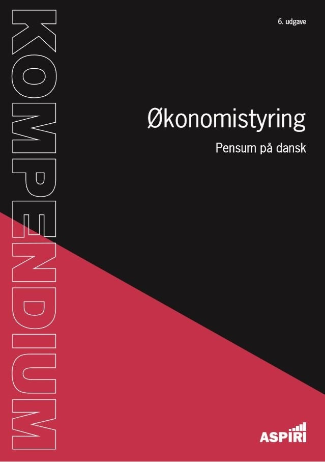 X - Kompendium i Økonomistyring