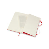 Notesbog Moleskine large rød m/240 prikket ark hard