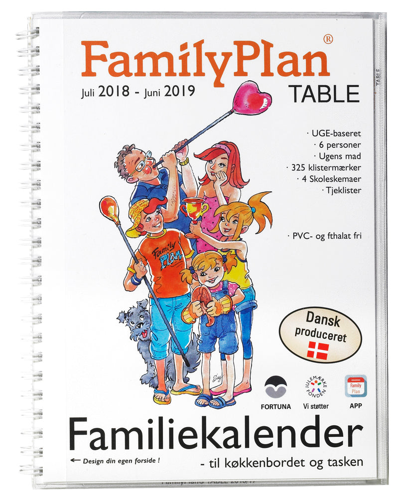 FAMILIEKALENDER FAMILYPLAN TABLE 2018/19