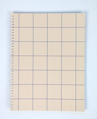 Spiralblok beige tern kvadreret A4 70 sider