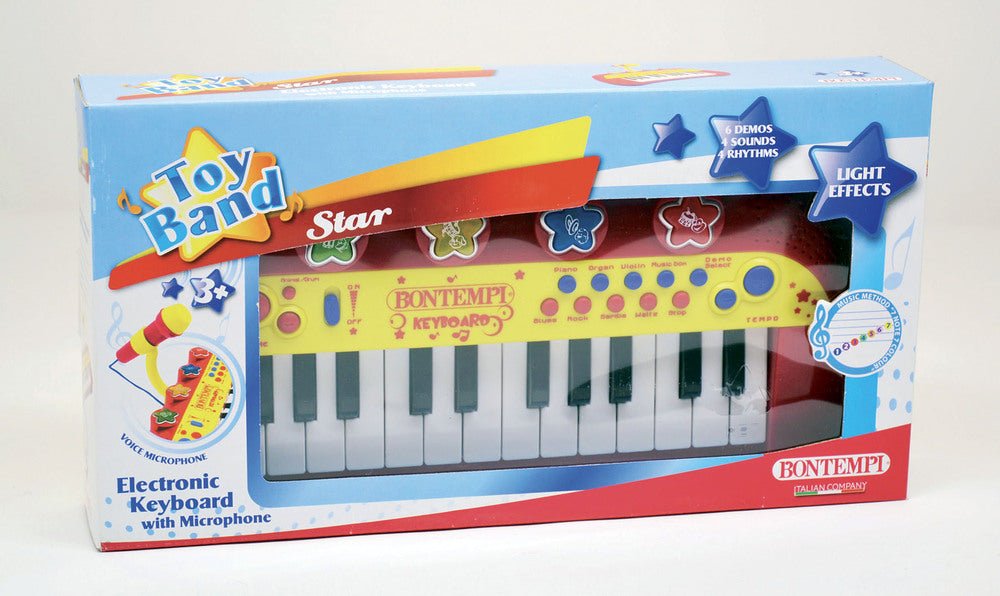 Elektrisk keyboard med mikrofon