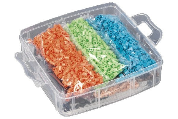 Hama opbevaringsboks lille, 6.000 perler+3 plader
