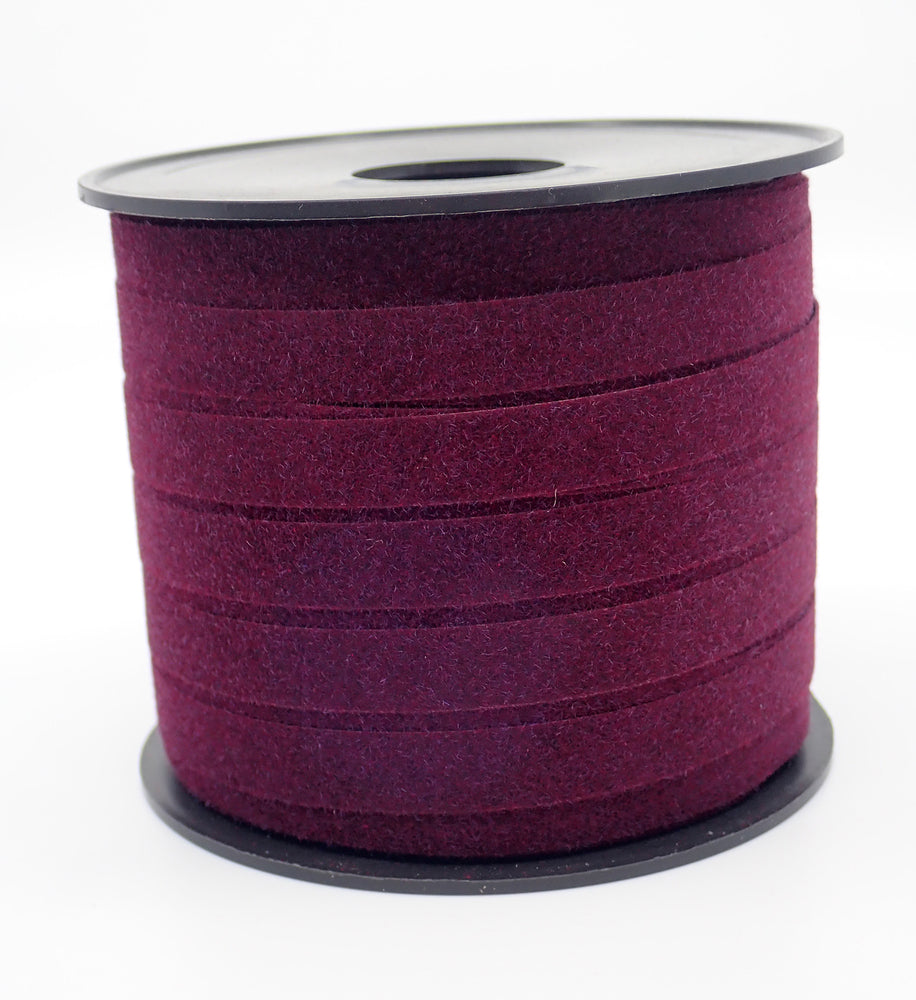 GAVEBÅND BORDEAUX VELOUR 10 MM X 20 M