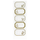 STICKERS TIL/FRA GULD KOGLE/JULETRÆ RAMME 2 ARK