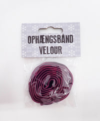 OPHÆNGSBÅND VELOUR BORDEAUX 2 M X 0,75CM
