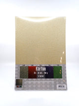 KARTON A4 15 ARK ASS 5 GLITTER FARVER