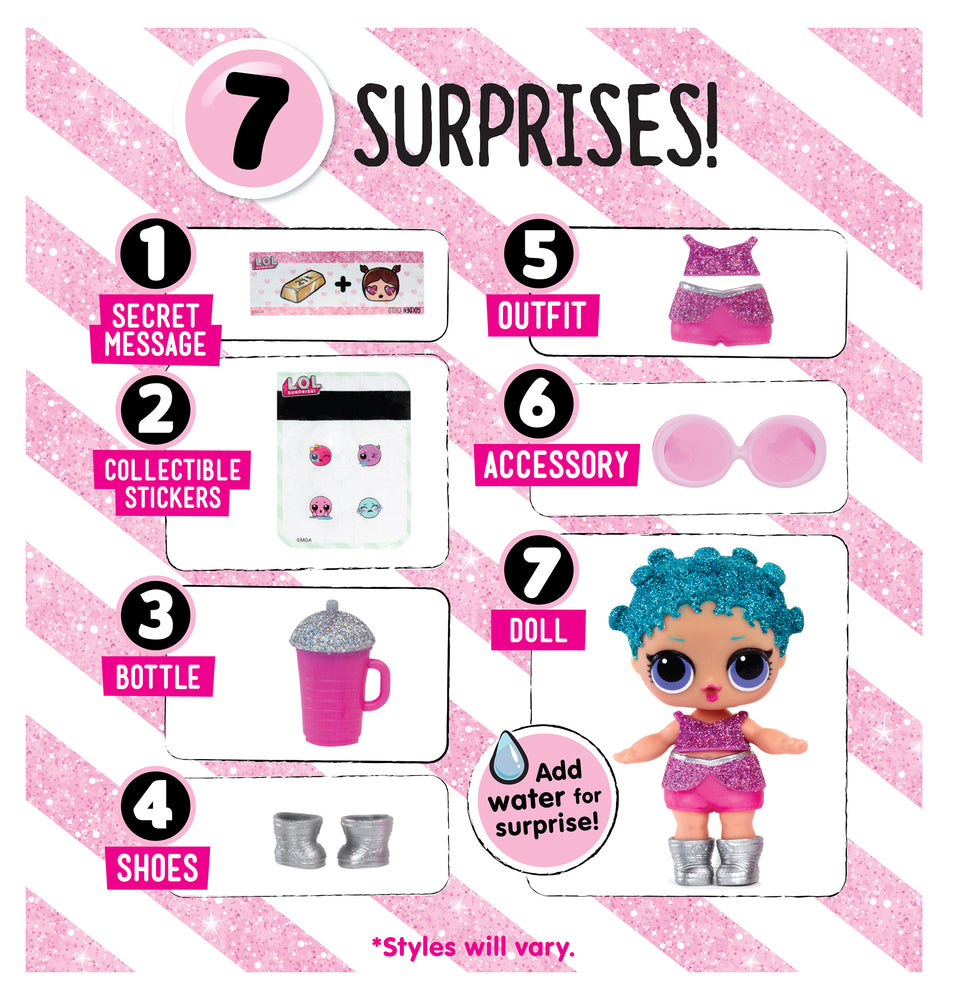 L.O.L. SURPRISE TOTS BALL GLITTER SERIES ASS