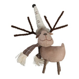 Rensdyr beige m/hvid m/hvid hat h 15cm