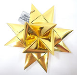 Stjerne flettet guld guld metallic 18 cm