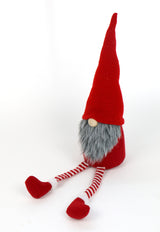 Nisse rød 40 40 cm m/strikhue og ben
