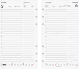 SYSTEM PP DAGKALENDER 27 MM RINGE MAPPE I SKIND SORT 2019 MA