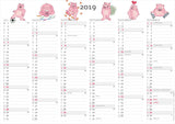 KONTORKALENDER A4 HUMOR  2019 MAYLAND