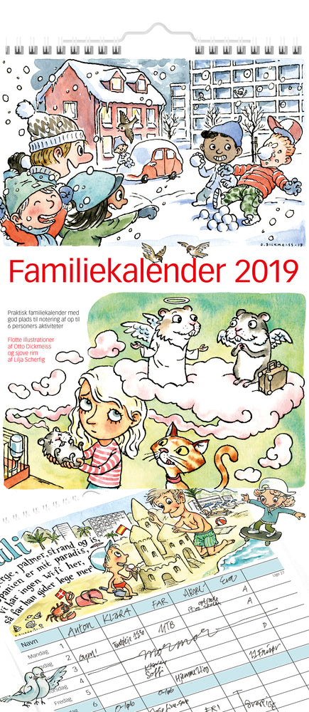 FAMILIEKALENDER OTTO DICKMESS ILLU.  2019 MAYLAND