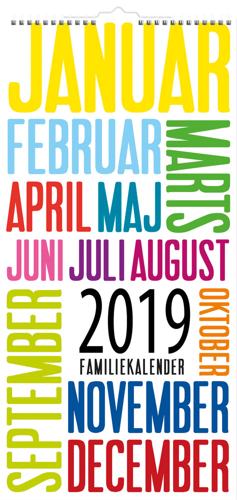 FAMILIEKALENDER TREND  2019 MAYLAND
