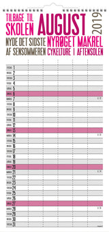 FAMILIEKALENDER TREND  2019 MAYLAND