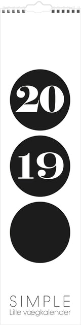 VÆGKALENDER SIMPLE  2019 MAYLAND