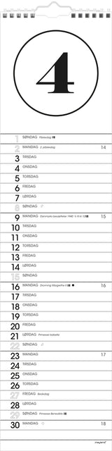 VÆGKALENDER SIMPLE  2019 MAYLAND