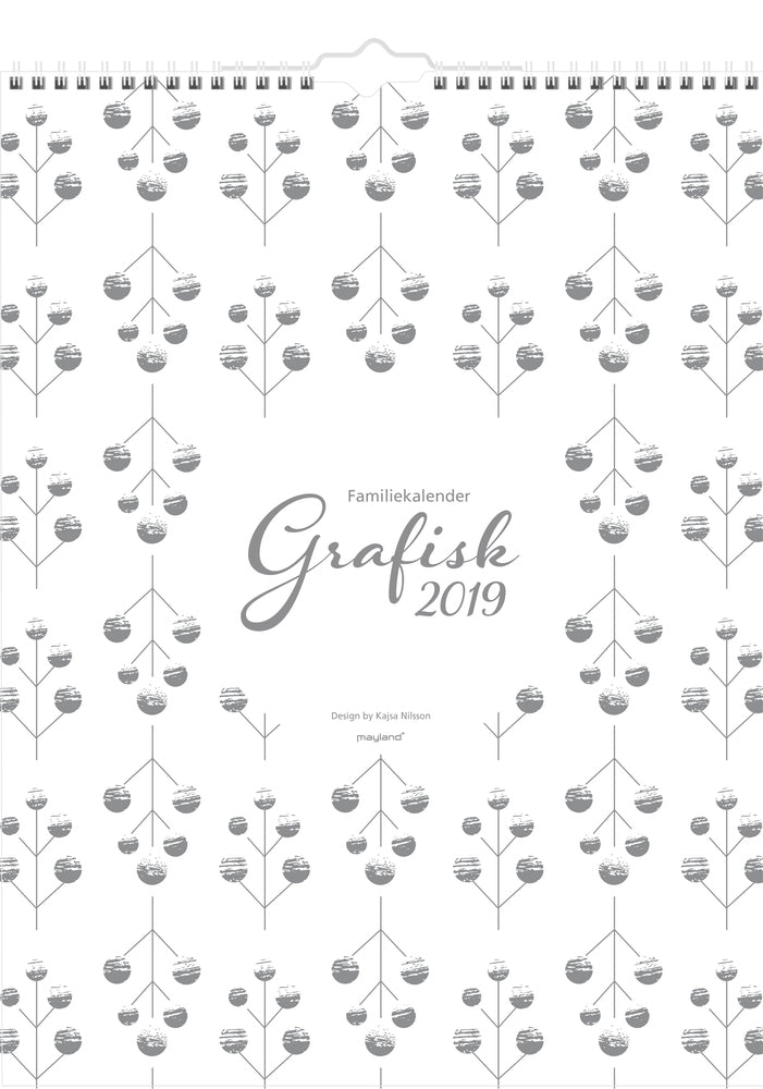 FAMILIEKALENDER GRAFISK  2019 MAYLAND