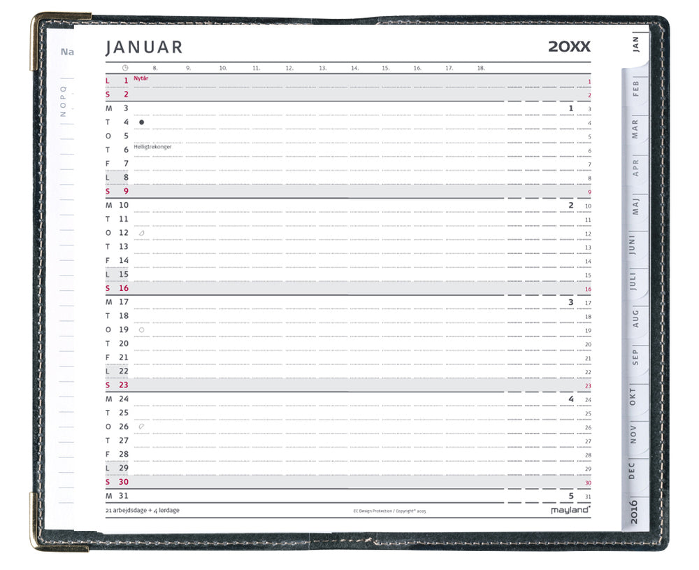INDEX PLANNER REFILL  2019 MAYLAND
